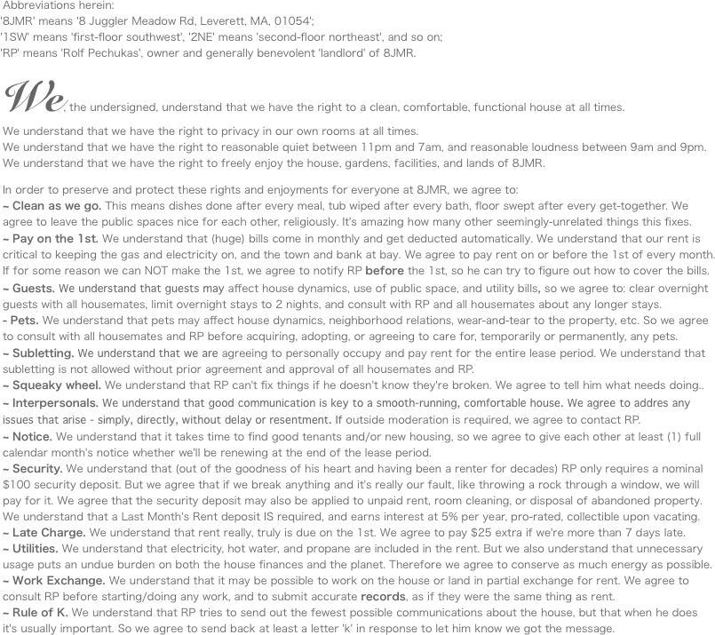 Abbreviations herein: